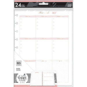 Scrapbooking  Happy Planner Classic Fill Paper 24/Pkg Minimalist Weekly Planners