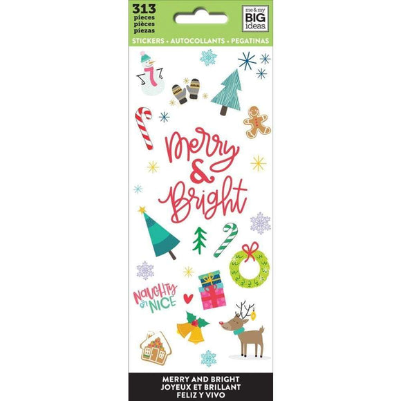 Scrapbooking  Happy Planner Sticker Sheets 8/Pkg Merry And Bright, 313/Pkg Planners
