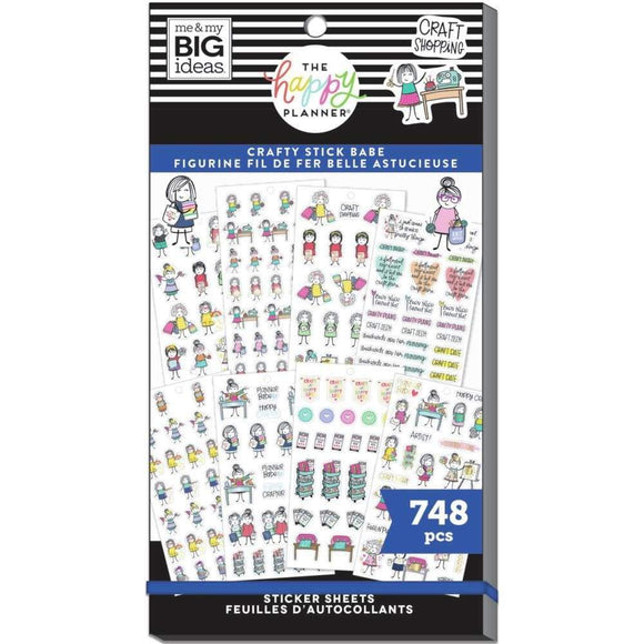 Scrapbooking  Happy Planner Sticker Value Pack Stick Girls Craft, 748/Pkg Planners