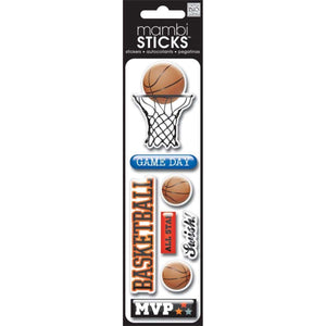 Scrapbooking  Me & My Big Ideas Puffy Stickers Basketball stickers