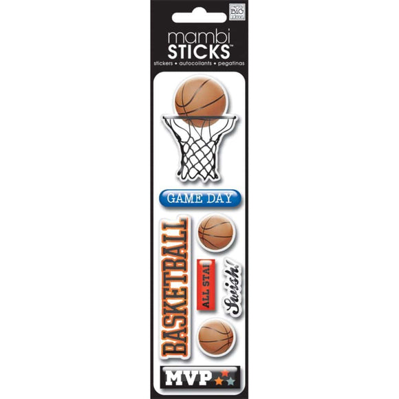 Scrapbooking  Me & My Big Ideas Puffy Stickers Basketball stickers