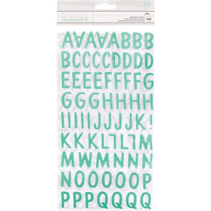 Scrapbooking  Pebbles Peek-A-Boo You Thickers Stickers 5.5"X11" 154/Pkg Alpha/Puffy Alphas
