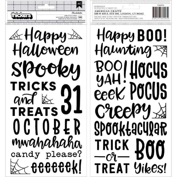 Scrapbooking  Spoooky Thickers Stickers 5.5