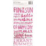 Scrapbooking  Sun & Fun Thickers Stickers 118/Pkg Phrase/Puffy Alphas