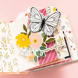 Scrapbooking  Jen Hadfield Peaceful Heart Ephemera Cardstock Die-Cuts Phrase W/Gold Foil Accents Ephemera