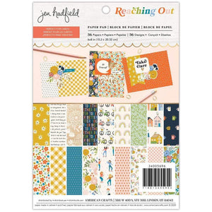 Scrapbooking  American Crafts Jen Hadfield Reaching Out Single-Sided Paper Pad 6"X8" 36/Pkg Paper Pad