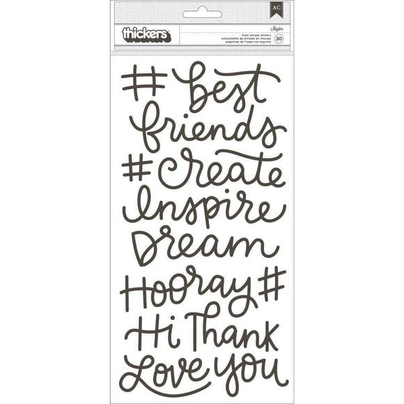 Scrapbooking  Girl Squad Thickers Stickers 5.5