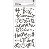 Scrapbooking  Girl Squad Thickers Stickers 5.5"X11" 30/Pkg Phrases/Foam stickers