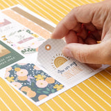 Scrapbooking  Jen Hadfield Peaceful Heart Sticker Book W/Gold Foil Accents 162/Pkg stickers