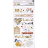Scrapbooking  Jen Hadfield Reaching Out Thickers Stickers 29/Pkg Phrase stickers
