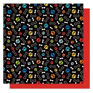Scrapbooking  Photo Play Bow Wow Double-Sided Cardstock 12"X12" - Dog Treat Paper 12"x12"