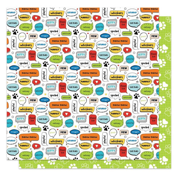 Scrapbooking  Photo Play Meow Double-Sided Cardstock 12