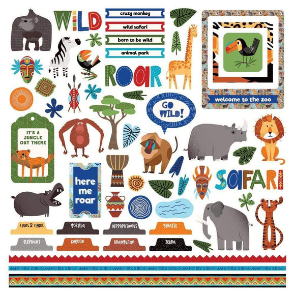 Scrapbooking  A Walk On The Wild Side Stickers 12