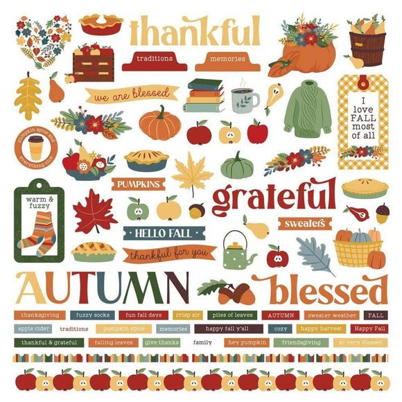 Scrapbooking  Autumn Greetings Stickers 12