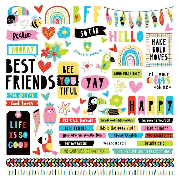 Scrapbooking  Birds Of A Feather Stickers 12