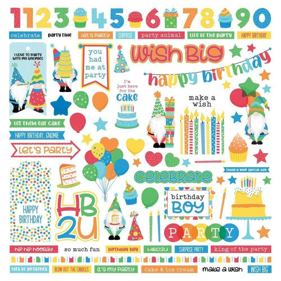 Scrapbooking  Norbert's Birthday Stickers 12