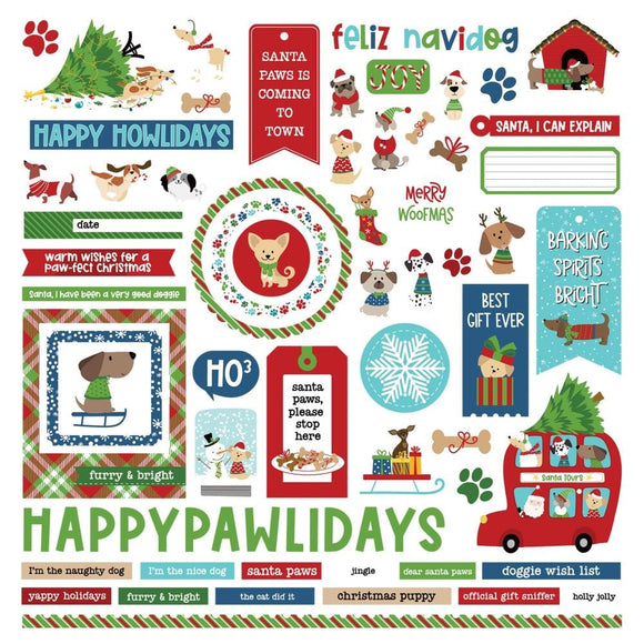 Scrapbooking  PhotoPLay Santa Paws Stickers 12