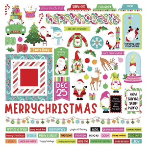 Scrapbooking  Tulla & Norbert's Christmas Party Stickers 12"X12" Elements stickers