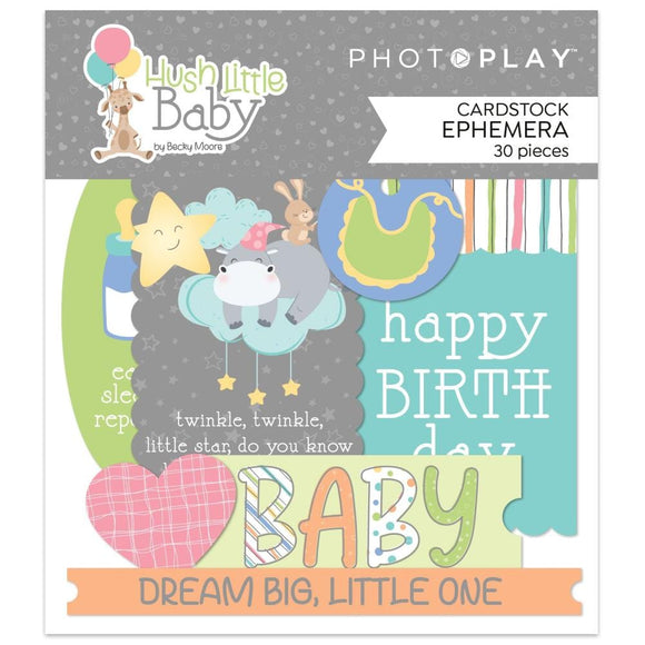 Scrapbooking  Hush Little Baby Ephemera Cardstock Die-Cuts 30pk ephemera