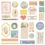 Scrapbooking  Photoplay Bunnies & Blooms Ephemera Cardstock Die-Cuts 30pk Ephemera