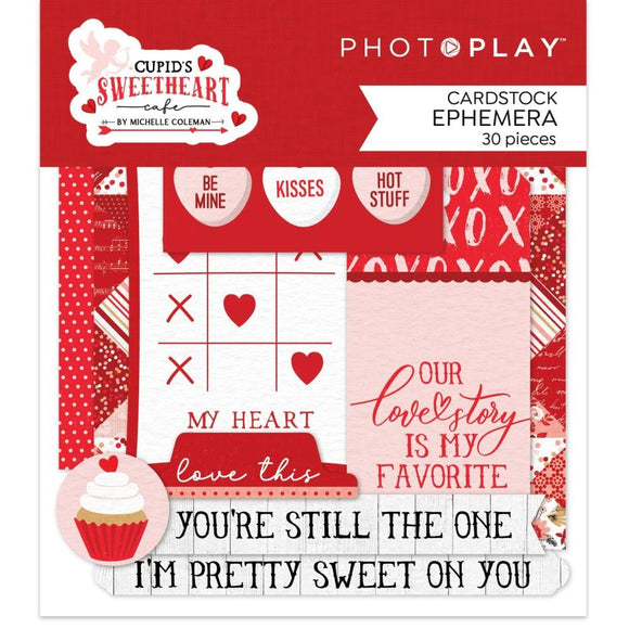 Scrapbooking  Photoplay Cupid's Sweetheart Cafe Ephemera Cardstock Die-Cuts Ephemera