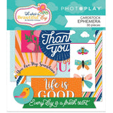 Scrapbooking  Photoplay Oh What A Beautiful Day Ephemera Cardstock Die-Cuts Ephemera