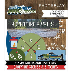 Scrapbooking  The Great Outdoors Ephemera Cardstock Die-Cuts 30pk ephemera