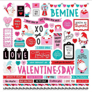 Scrapbooking  Tulla & Norbert's Love Story Stickers 12"X12" Elements Ephemera