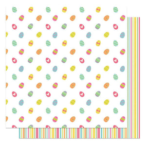 Scrapbooking  Hop To It Double-Sided Cardstock 12"X12" - Egg Hunt Paper 12"x12"