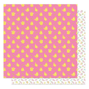 Scrapbooking  Hop To It Double-Sided Cardstock 12"X12" - Just Hatched Paper 12"x12"