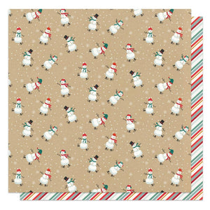Scrapbooking  Photoplay It's A Wonderful Christmas Double-Sided Cardstock 12"X12" - Feeling Frosty Paper 12"x12"