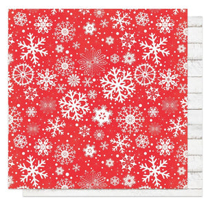 Scrapbooking  Photoplay It's A Wonderful Christmas Double-Sided Cardstock 12"X12" - Snowflakes Falling Paper 12"x12"