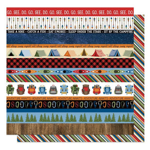 Scrapbooking  The Great Outdoors Double-Sided Cardstock 12"X12" - Go See Do Paper 12"x12"