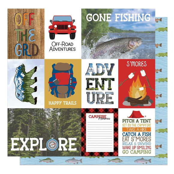 Scrapbooking  The Great Outdoors Double-Sided Cardstock 12