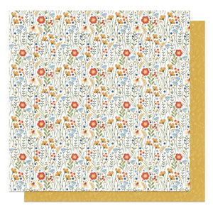 Scrapbooking  The Great Outdoors Double-Sided Cardstock 12"X12" - Wild Flowers Paper 12"x12"