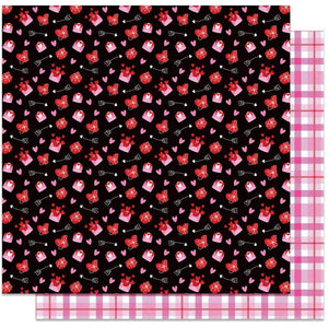 Scrapbooking  Tulla & Norbert's Love Story Double-Sided Cardstock 12"X12" - Love You Paper 12"x12"
