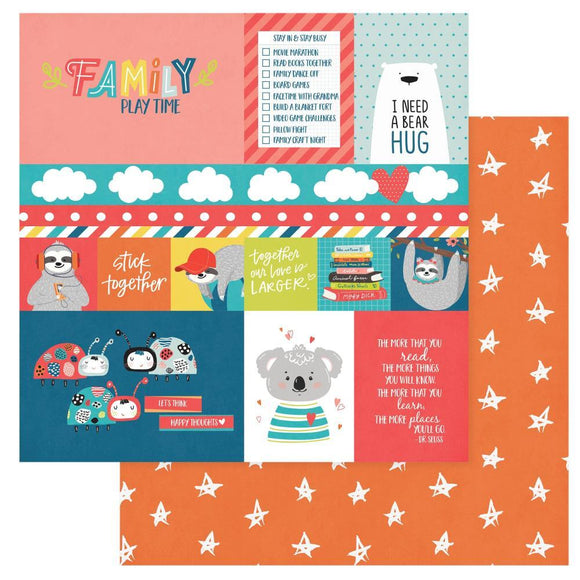 Scrapbooking  We Can Just Stay Home Double-Sided Cardstock 12