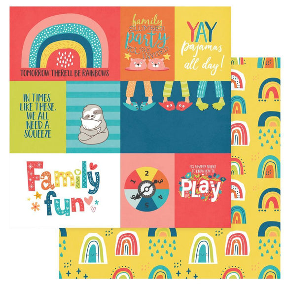 Scrapbooking  We Can Just Stay Home Double-Sided Cardstock 12