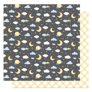 Scrapbooking  Hush Little Baby Girl Double-Sided Cardstock 12"X12" - Night Night Scrapbooking Paper