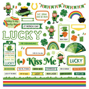 Scrapbooking  Photoplay Pot Of Gold Stickers 12"X12" Elements sticker