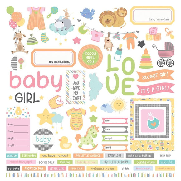 Scrapbooking  Hush Little Baby Stickers 12