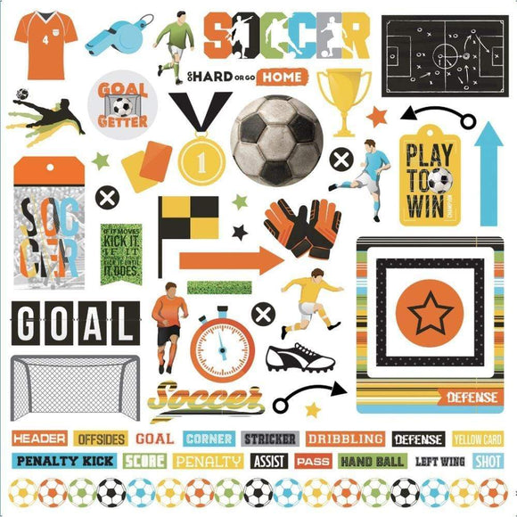 Scrapbooking  MVP Soccer Stickers 12