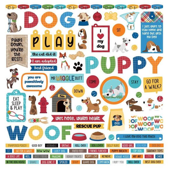 Scrapbooking  Photo Play Dog Lover Stickers 12