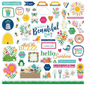 Scrapbooking  Photoplay Oh What A Beautiful Day Stickers 12"X12" Elements stickers