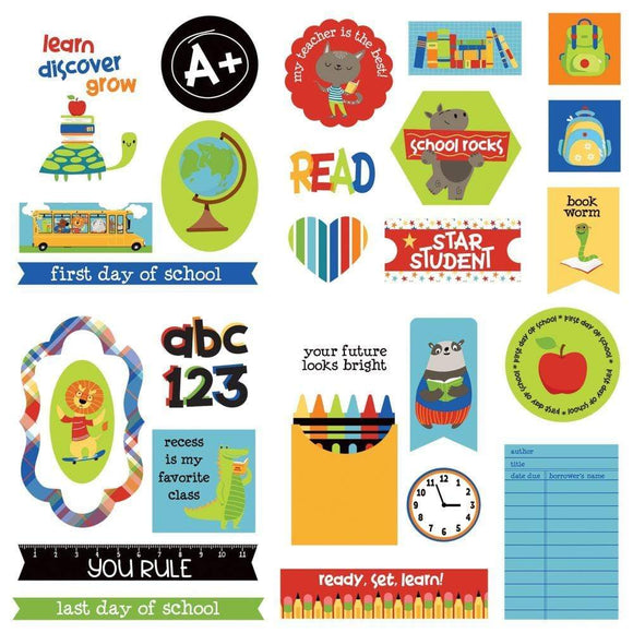 Scrapbooking  Recess 1 Ephemera Cardstock Die-Cuts stickers