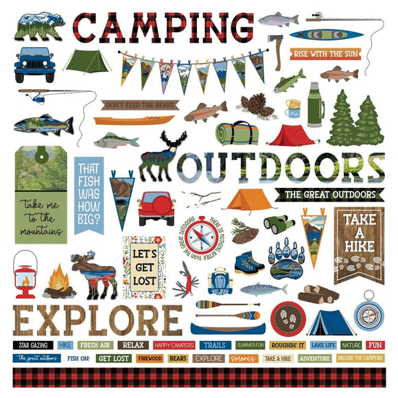 Scrapbooking  The Great Outdoors Stickers 12
