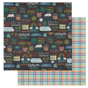 Scrapbooking  The New Normal Double-Sided Cardstock 12"X12" - Sidewalk stickers