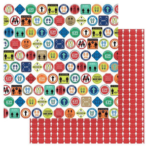 Scrapbooking  The New Normal Double-Sided Cardstock 12"X12" - Six Feet Apart stickers