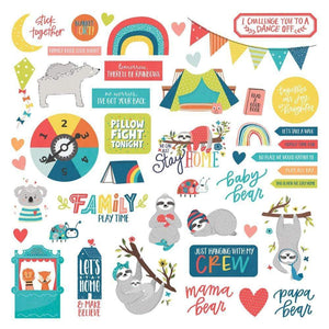 Scrapbooking  We Can Just Stay Home Stickers 12"X12" Elements stickers