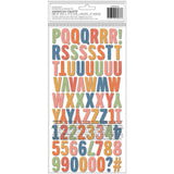 Scrapbooking  Paige Evans Bungalow Lane Thickers Stickers 148/Pkg Handmade Alphabet Alphas